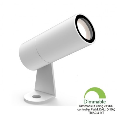 Φωτιστικό Σποτ LED 6W 24V 510lm 30° IP65 3000K Θερμό Φως Dimmable Λευκό 21-3114-1 